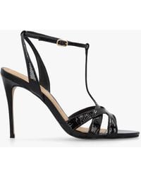 Daniel - Civil Leather T Bar Stiletto Heel Sandals - Lyst