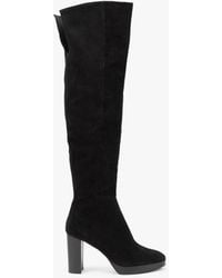 Daniel - Lorplat Black Suede Over The Knee Boots - Lyst