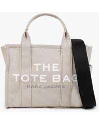 Marc Jacobs - S The Mini Beige Canvas Tote Bag - Lyst