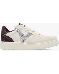 Victoria - Madrid Burgundy Glitter V Logo Trainers - Lyst