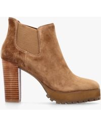 Daniel - Shlock Low Cut Platform Block Heel Ankle Boots - Lyst