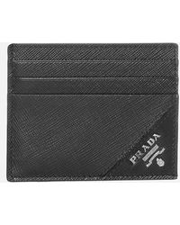 PRADA SAFFIANO CALF LEATHER CARD HOLDER SMALLLEATHERGOODS – Baltini