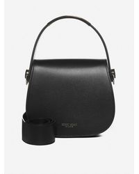 Giorgio Armani Leather Shoulder Bag - Black