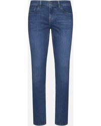 7 For All Mankind - Slimmy Tapered Stretch Tek Connected Jeans - Lyst