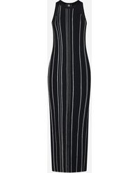 Totême - Striped Rib-Knit Maxi Dress - Lyst