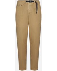 White Sand - Belted Cotton Trousers - Lyst