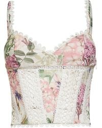 Charo Ruiz - Top Poppy Cotton-Lace - Lyst