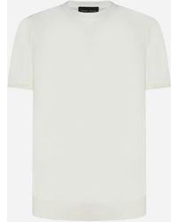 Roberto Collina - Cotton Knit T-shirt - Lyst