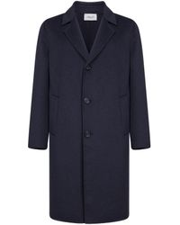 D 40 - Double Wool Single-Breasted Coat - Lyst