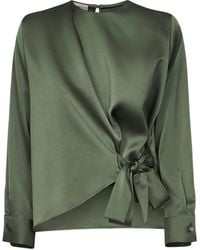 Blanca Vita - Satin Cesta Blouse - Lyst