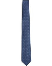 Ferragamo - Salvatore Woven Gancini Silk Tie - Lyst