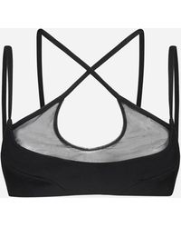 The Attico - Amos Tulle And Jersey Bra - Lyst