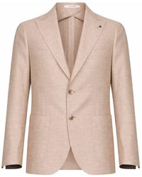 Tagliatore - Dove Linen And Cotton Blend Montecarlo Single-Breasted Blazer - Lyst