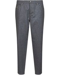 Brunello Cucinelli - Medium Virgin Wool Flannel Five-Pocket Trousers - Lyst