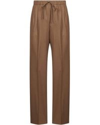Max Mara - Tobacco Stretch Cashmere Gatti Drawstring Trousers - Lyst