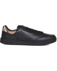 Burberry - Calf Leather Set Sneakers - Lyst