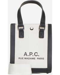 A.P.C. - Camille 2.0 Canvas Mini Tote Bag - Lyst