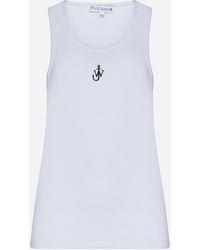 JW Anderson - Anchor Logo Cotton Tank Top - Lyst