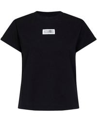 MM6 by Maison Margiela - T-Shirt Cotton Jersey T-Shirts & Jerseys - Lyst