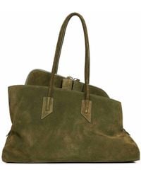 The Attico - Khaki "La Passeggiata Medium" Top Handle Bag - Lyst
