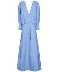 Batakovic - Light Cotton Long Flared Dress - Lyst