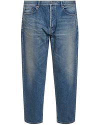 Saint Laurent - Cotton Denim Mick Long Jeans - Lyst