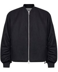 Oamc Peacemaker - Wool Blend Minimal Bomber Jacket - Lyst
