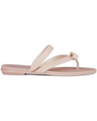 Ferragamo - Rubber Vara Bow Thong Sandals - Lyst