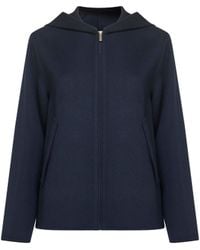 Max Mara - Double Wool Roland Hooded Jacket - Lyst
