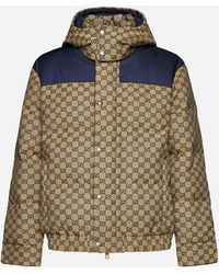 Gucci - Quilted GG Cotton-blend Down Jacket - Lyst