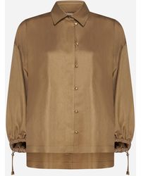 Max Mara - Rodeo Linen And Silk Shirt - Lyst
