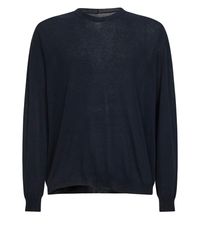 Uma Wang - Wool And Silk Crepe Crewneck Sweater - Lyst