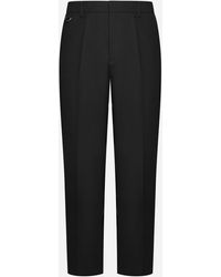 Low Brand - Ford Wool-blend Trousers - Lyst