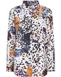 Fendi - Printed Silk Taffeta Shirt - Lyst