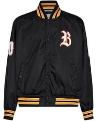 Balenciaga - Bomber Twill Varsity Jacket - Lyst