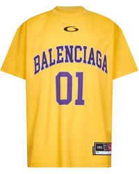Balenciaga - Basketball Oversize T-Shirt Bb - Lyst