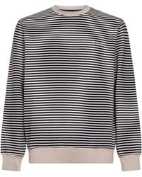 MC2 Saint Barth - And Cream Striped Cotton And Linen Ponza Sweatshirt - Lyst