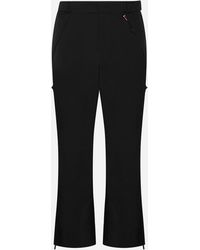 Slacks and Chinos 3 MONCLER GRENOBLE Trousers 3 MONCLER GRENOBLE Patch-pocket Technical-shell Ski Trousers in Black for Men Slacks and Chinos Mens Trousers 
