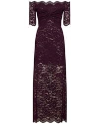 Rabanne - Layered Lace Long Dress - Lyst