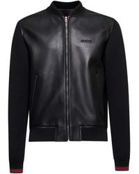 Gucci - Nappa Leather Bomber Jacket - Lyst