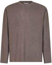 Hevò - Knit Top Fiumara Taupe Viscose - Lyst