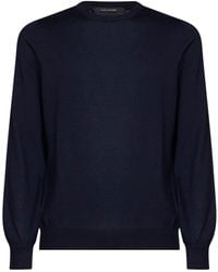 Tagliatore - Virgin Wool Knit Marley Crewneck Sweater - Lyst
