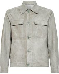 Salvatore Santoro - Smoke Suede Jacket - Lyst