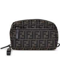 Fendi - Tobacco Double Zip Small Beauty Case - Lyst