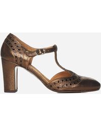 Chie Mihara - Wante Laminated Leather Pumps - Lyst