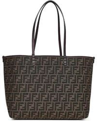 Fendi - Tobacco Reversible Roll Medium Shopper - Lyst