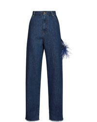 DARKPARK - Lisa Wide-Leg Jeans With Feather Details - Lyst