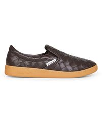 Bottega Veneta - Intrecciato Leather Sawyer Sneakers - Lyst