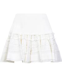 Alaïa - Virgin Wool Knit Crinoline Skirt - Lyst