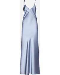 Blanca Vita - Arcitium Satin Long Slip Dress - Lyst